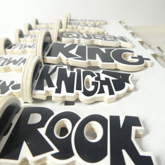 Chess Set Black & White Pop Art Graffiti Style Artecnica Book of Chess w/Box - Picture 7 of 8